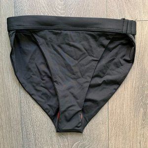 437 High-waisted black bathing suit bottom (small)